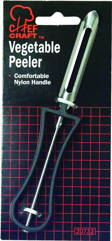CHEF CRAFT Chef Craft 20732 Peeler, Nylon/Stainless Steel, Black HOUSEWARES CHEF CRAFT