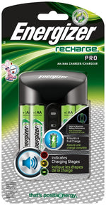 ENERGIZER BATTERY Energizer CHPROWB4 Battery Charger, AA, AAA Battery, Nickel-Metal Hydride Battery, 4 -Battery, Black ELECTRICAL ENERGIZER BATTERY
