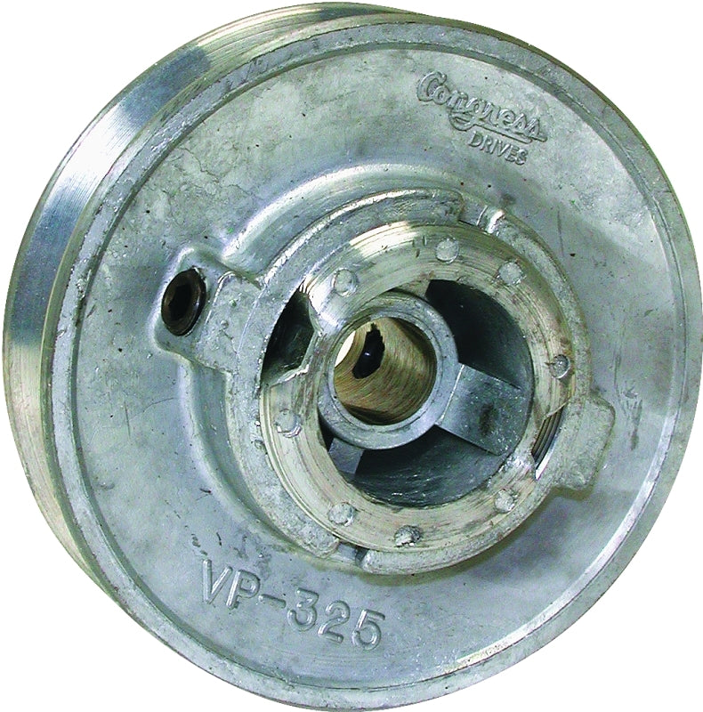 DIAL Dial 6124 Motor Pulley, 1/2 in Dia Bore, 3-1/4 in OD, Zinc APPLIANCES & ELECTRONICS DIAL
