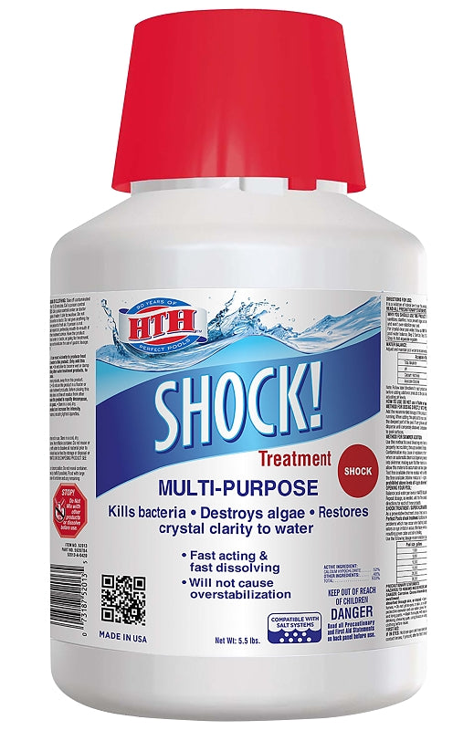 HTH HTH 52013 Pool Shock, 4.16 lb, Granular, Chlorine, White