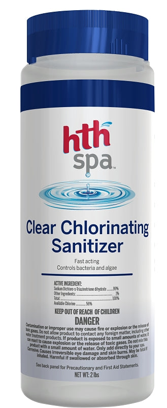 HTH HTH 86230 Spa Chlorinating Sanitizer, 2 lb, Granule, Chlorine, White OUTDOOR LIVING & POWER EQUIPMENT HTH