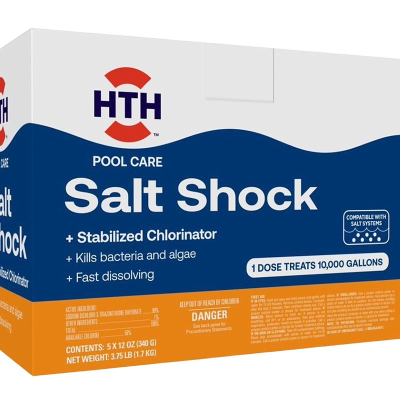 HTH HTH Pool Care 52047 Salt Shock, 12 oz Box, Crystalline, White CLEANING & JANITORIAL SUPPLIES HTH