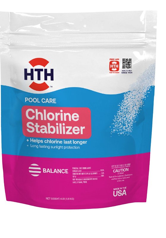 HTH HTH 67061 Chlorine Stabilizer, 4 lb, Granular, White OUTDOOR LIVING & POWER EQUIPMENT HTH