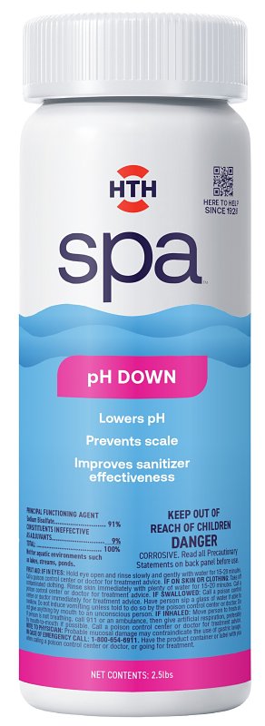 HTH HTH spa 86132 pH Down, Granular, 2.5 lb OUTDOOR LIVING & POWER EQUIPMENT HTH