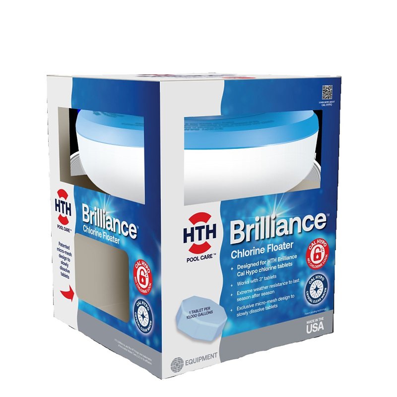 HTH HTH Brilliance, Pool Care 91035 Chlorine Floater, 3 in Chlorine Tablet OUTDOOR LIVING & POWER EQUIPMENT HTH