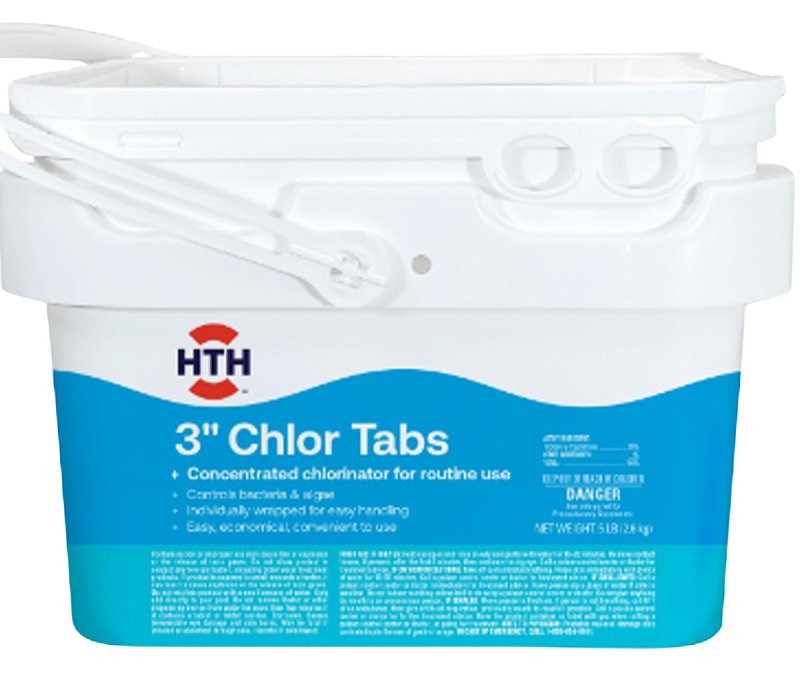 HTH HTH Pool Care 42064 Pool Chemical, 5 lb, Tablet, Chlorine Like, White
