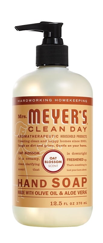 MRS. MEYERS Mrs. Meyer's 11329 Hand Soap, Liquid, Oat Blossom, 12.5 fl-oz Bottle