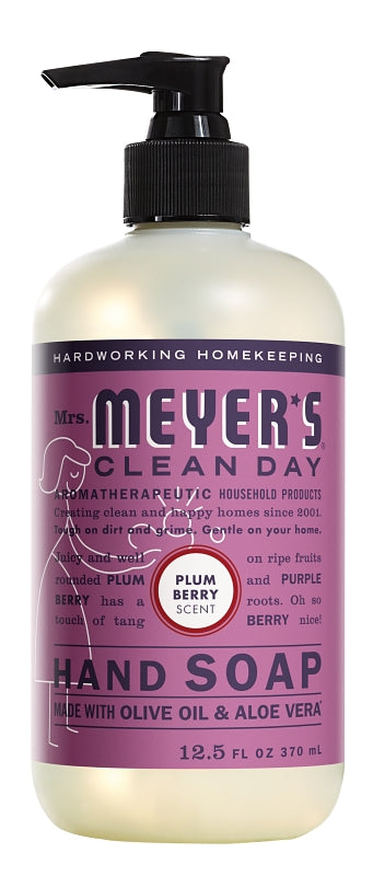 MRS. MEYERS Mrs. Meyer's 11336 Hand Soap, Liquid, Plum Berry, 12.5 fl-oz Bottle