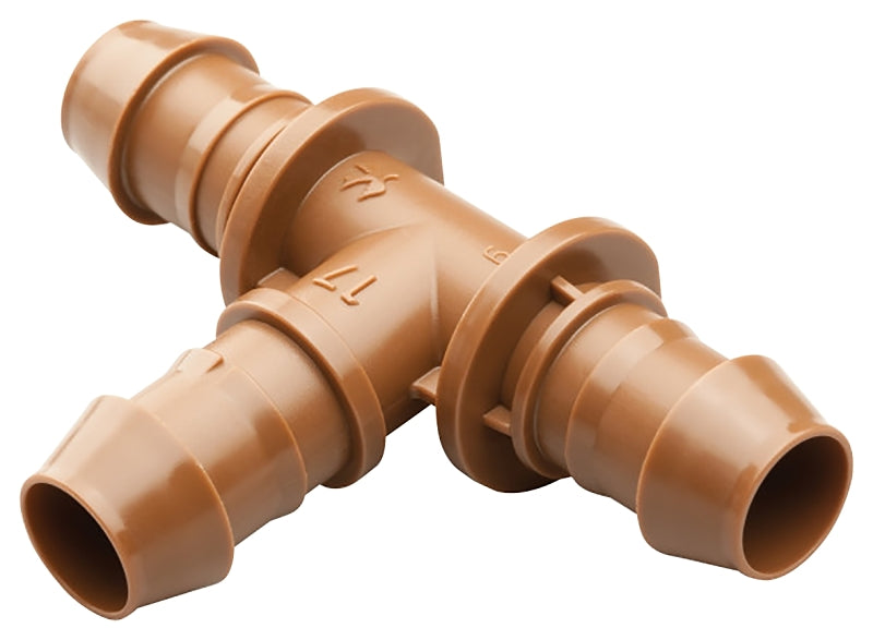 RAINBIRD Rain Bird BT50/4PK Drip Irrigation Tee, 1/2 in Connection, Barb, Plastic LAWN & GARDEN RAINBIRD