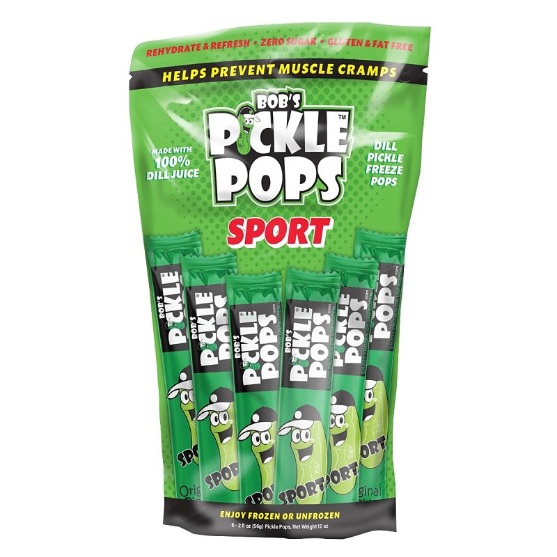 SPECIALTY BLENDS INC DB Bob's Pickle Pops 891972002778 Pickle Pop, Original Dill, 2 oz Bag, 6/PK