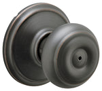 SCHLAGE LOCK Schlage Georgian Series F40VGEO716 Privacy Lockset, Round Design, Knob Handle, Aged Bronze, Metal, Yes, 2.09 in Dia Knob HARDWARE & FARM SUPPLIES SCHLAGE LOCK