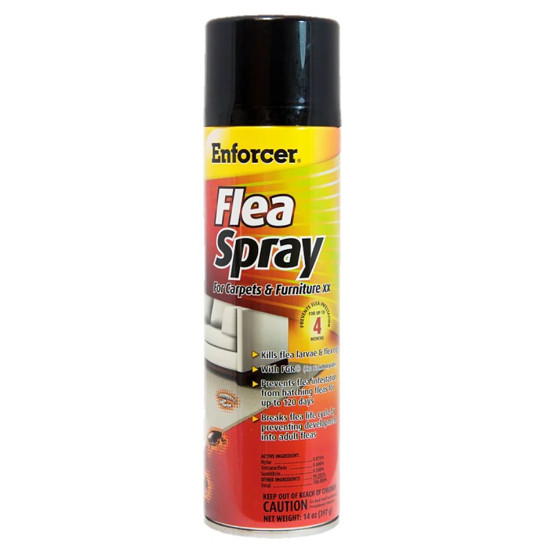 ENFORCER Enforcer ENFS14 Flea Killer, Liquid, Spray Application, 14 oz