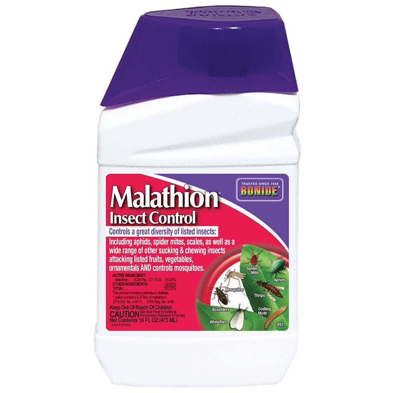 BONIDE Bonide Malathion 992 Insect Control, Liquid, Spray Application, 1 pt Bottle