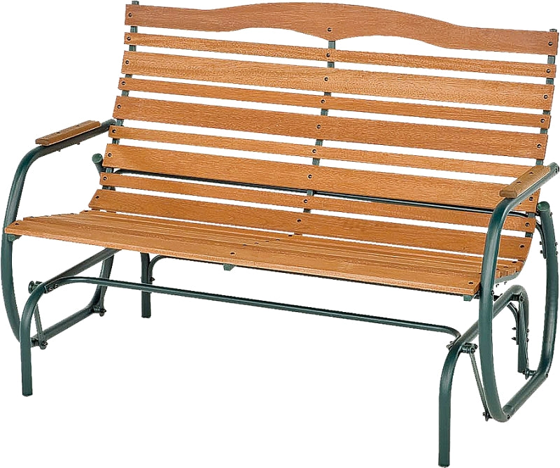 PANACEA PRODUCTS CORP Seasonal Trends CG-44Z Double Glider Bench, 48.5 in W, 30 in D, 37.5 in H, 500 lb Seating, Steel Frame