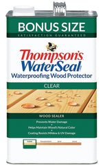 THOMPSON'S WATERSEAL Thompson's WaterSeal TH.090001-03 Wood Sealer, Transparent, Liquid, Clear, 1.2 gal PAINT THOMPSON'S WATERSEAL