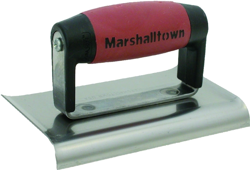 MARSHALLTOWN Marshalltown DuraSoft Series 136D Hand Edger, 6 in L Blade, 3 in W Blade, HCS Blade, 1/2 in Lip, 3/8 in Lip Radius