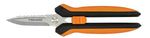 FISKARS Fiskars 399220-1001 Multi-Purpose Garden Snip, 8 in OAL, Stainless Steel Blade, Soft-Grip Handle, Black/Orange Handle