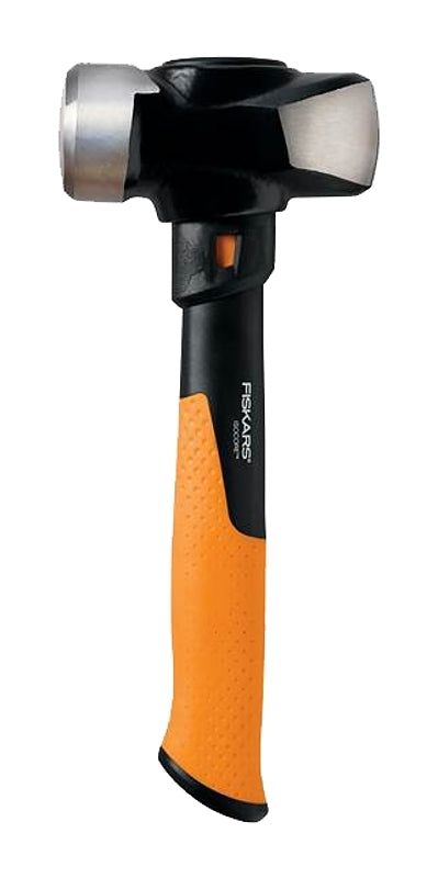 FISKARS Fiskars IsoCore Series 750910-1001 Hammer, 3 lb Head, Sledge, Steel Head