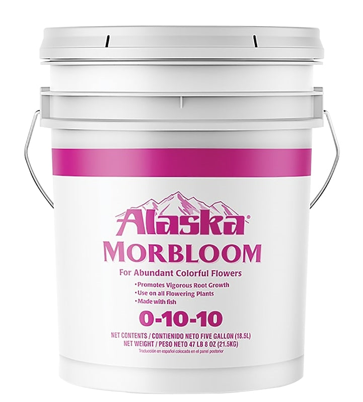 ALASKA Alaska 100099472 Morbloom Fertilizer, 5 gal Bucket, Liquid, 0-10-10 N-P-K Ratio