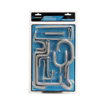 CRAWFORD Crawford OR20-6 Storage Hook Kit, Steel, Zinc