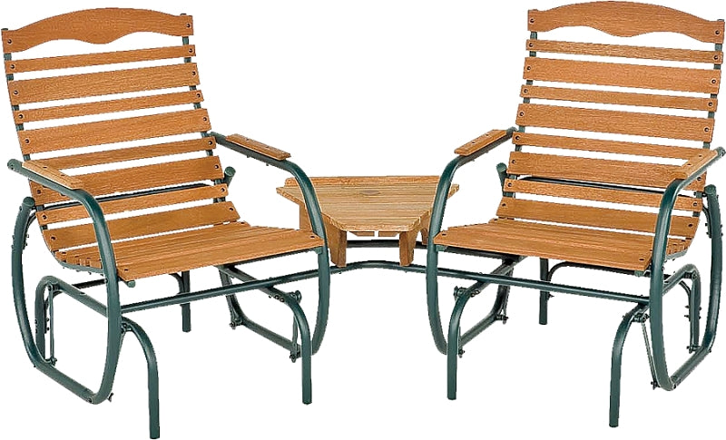 PANACEA PRODUCTS CORP Seasonal Trends CG-43Z Glider Fin, 75-1/4 in W, 35-1/2 in D, 36-3/4 in H, 250 lb Seating, Bronze Frame OUTDOOR LIVING & POWER EQUIPMENT PANACEA PRODUCTS CORP