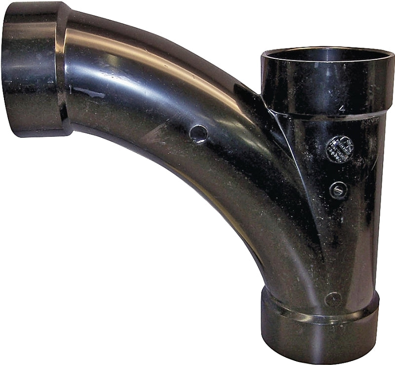 IPEX USA LLC-CANPLAS Canplas 104301BC Combination Tee Pipe Wye, 1-1/2 in, Hub, ABS, Black LAWN & GARDEN IPEX USA LLC-CANPLAS
