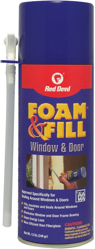 RED DEVIL Red Devil 0914 Foam Sealant, Champagne, 12 oz Aerosol Can PAINT RED DEVIL
