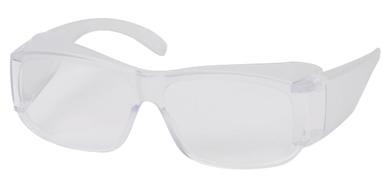 BOSS MFG Safety Works 10110423 Over-the-Glass Safety Glasses, Anti-Scratch Lens, Polycarbonate Lens, Closely Wrapped Frame