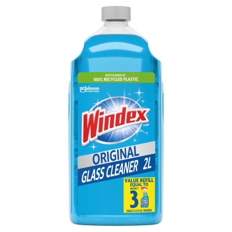 WINDEX Windex 00128 Glass Cleaner, 2 L Bottle, Liquid, Floral, Blue CLEANING & JANITORIAL SUPPLIES WINDEX