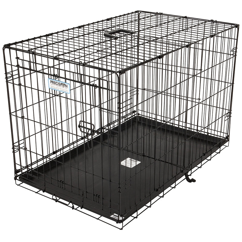 PRECISON PET Precison Pet 41276/21944 Pet Kennel, 34 in OAL, 22 in OAW, 25 in OAH, Epoxy-Coated, Black PET & WILDLIFE SUPPLIES PRECISON PET