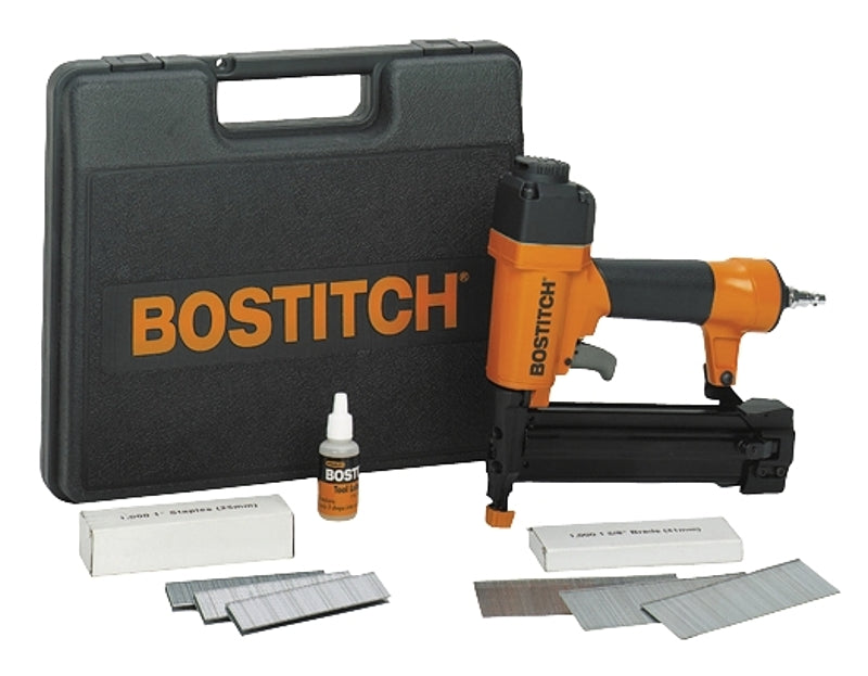 BOSTITCH Bostitch SB-2IN1 Nailer/Stapler Combo Kit, 100 Magazine, Glue Collation, 5/8 to 1-5/8 in Fastener