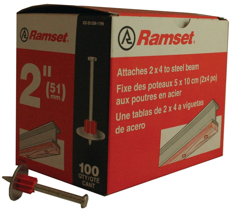 RAMSET Ramset 00806 Drive Pin, 0.145 in Dia Shank, 2 in L, Steel, Zinc-Plated HARDWARE & FARM SUPPLIES RAMSET