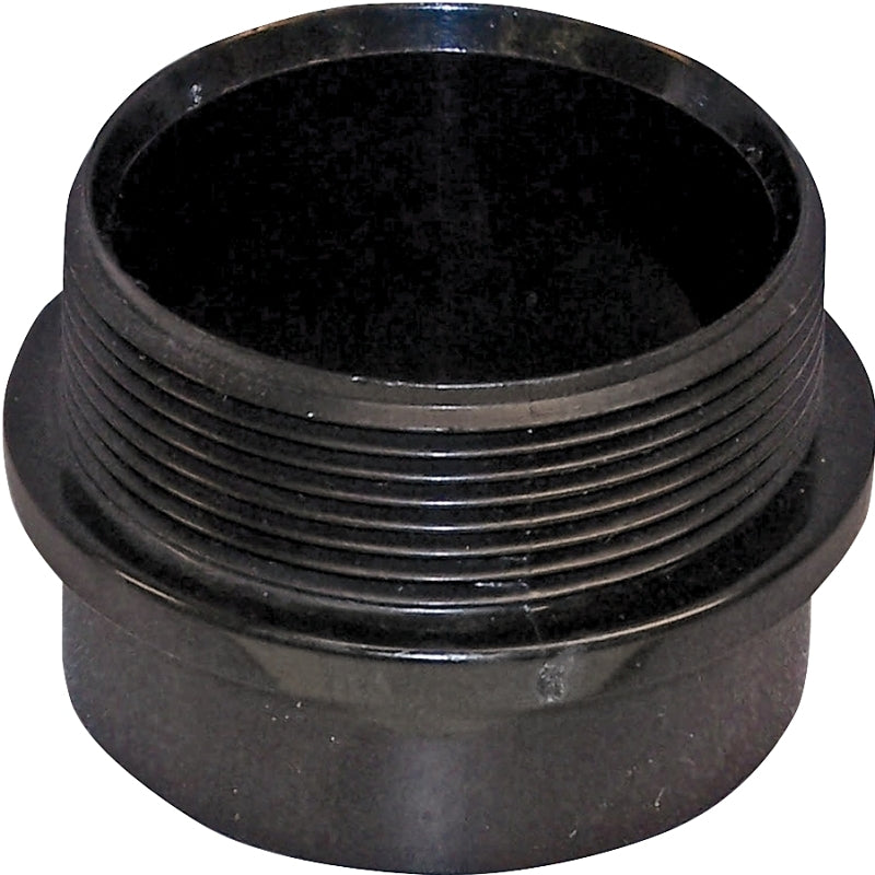 IPEX USA LLC-CANPLAS Canplas 102802BC Pipe Adapter, 2 in, Spigot x MNPT, ABS, Black, SCH 40 Schedule LAWN & GARDEN IPEX USA LLC-CANPLAS