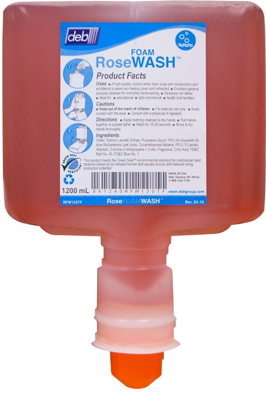 NORTH AMERICAN PAPER North American Paper RFW120TF Hand Soap, Liquid, Pink, Fragrant, 1200 mL, Cartridge