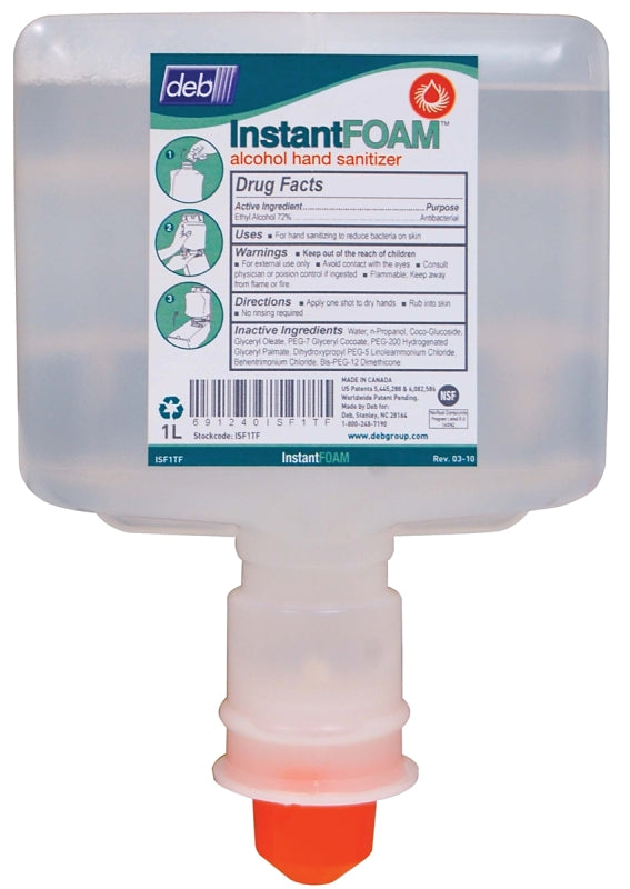 NORTH AMERICAN PAPER North American Paper IFS1TF Hand Sanitizer, Liquid, Colorless, Alcohol, 1000 mL, Cartridge