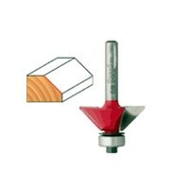 FREUD Freud 40-102 Router Bit, 15/16 in Dia Cutter, 2-3/16 in OAL, 1/4 in Dia Shank, 2-Cutter, Carbide