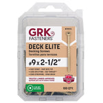 GRK FASTENERS GRK Fasteners Deck Elite Series 39212 Deck Screw, 2-1/2 in L, Coarse Thread, Bugle Head, Torx Drive, 6-Point, 80 HARDWARE & FARM SUPPLIES GRK FASTENERS