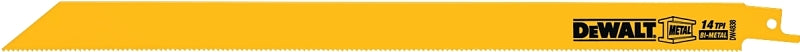 DEWALT DEWALT DW4838 Reciprocating Saw Blade, 3/4 in W, 12 in L, 14 TPI TOOLS DEWALT