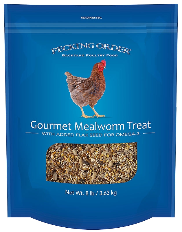 PECKING ORDER Pecking Order 009327 Chicken Mealworm Treat, 8 lb Bag HARDWARE & FARM SUPPLIES PECKING ORDER