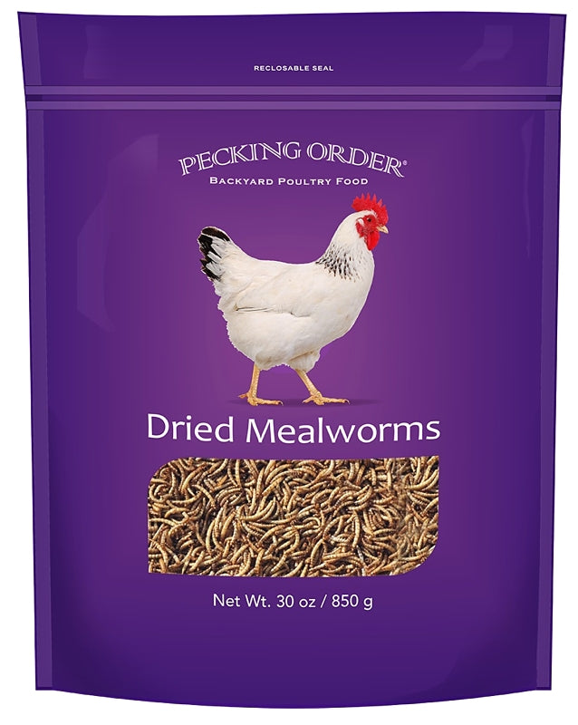 PECKING ORDER Pecking Order 009332 Chicken Mealworm Treat, 30 oz Bag