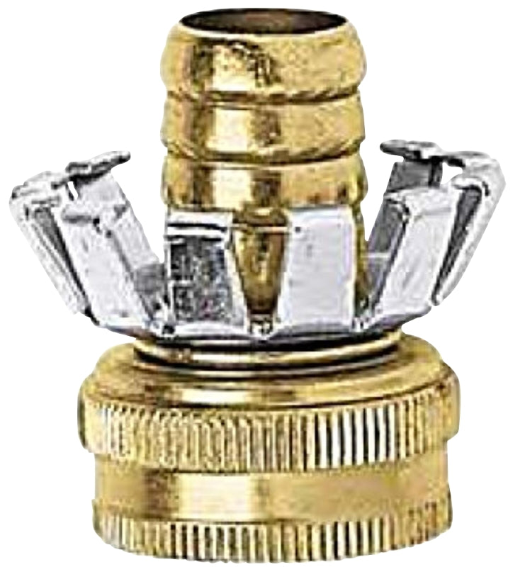 GILMOUR MFG Gilmour Mfg 858004-1001 Clinch Repair Coupling, 5/8 in, Female Threaded, Brass, For: 5/8 in Hose LAWN & GARDEN GILMOUR MFG