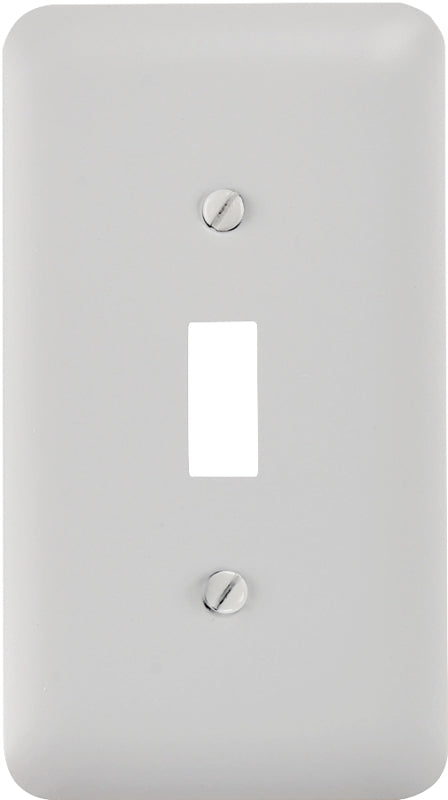 AMERELLE Amerelle 935TW Wallplate, Rectangular, 5 in L, 2-13/16 in W, 1-Gang, Steel, White ELECTRICAL AMERELLE