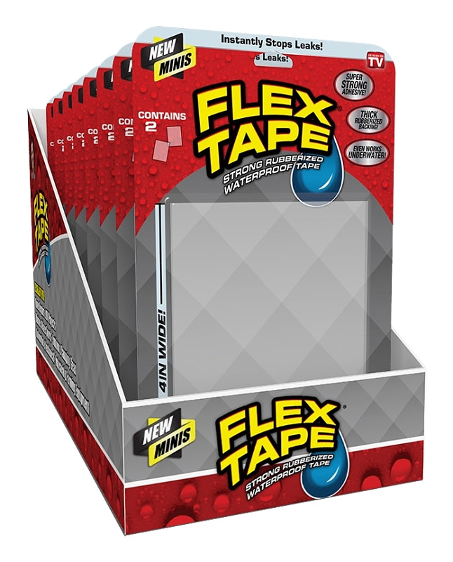 FLEX SEAL Flex Seal TFSCLRMINI Flex Tape, 4 in L, 3 in W, Clear HOUSEWARES FLEX SEAL