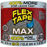 FLEX SEAL Flex Tape TFSMAXCLR04 Tape, 25 ft L, 4 in W, Rubber Backing, Clear HOUSEWARES FLEX SEAL