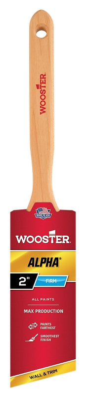 WOOSTER BRUSH Wooster 4231-2 Paint Brush, 2 in W, 2-11/16 in L Bristle, Synthetic Fabric Bristle, Sash Handle