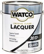 WATCO WATCO 63031 Lacquer, Gloss, Liquid, Clear, 1 gal, Can PAINT WATCO