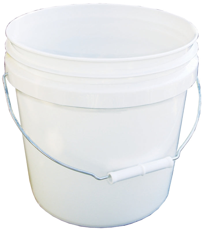 LEAKTITE-IPL PLASTICS ENCORE Plastics 20256 Paint Pail, 2 gal Capacity, HDPE, White