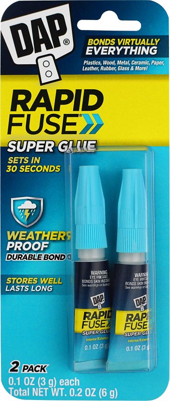 DAP DAP RapidFuse 00158 Adhesive, Clear, 6 g Squeeze Tube
