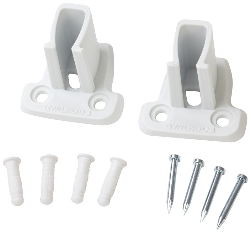 CLOSETMAID ClosetMaid 6641 Wall Bracket, Resin, White