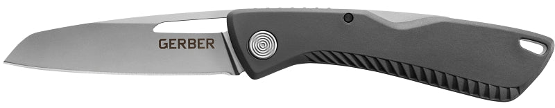 GERBER Gerber 31-003215 Folding Knife, 3.2 in L Blade, Stainless Steel Blade, Gray Handle